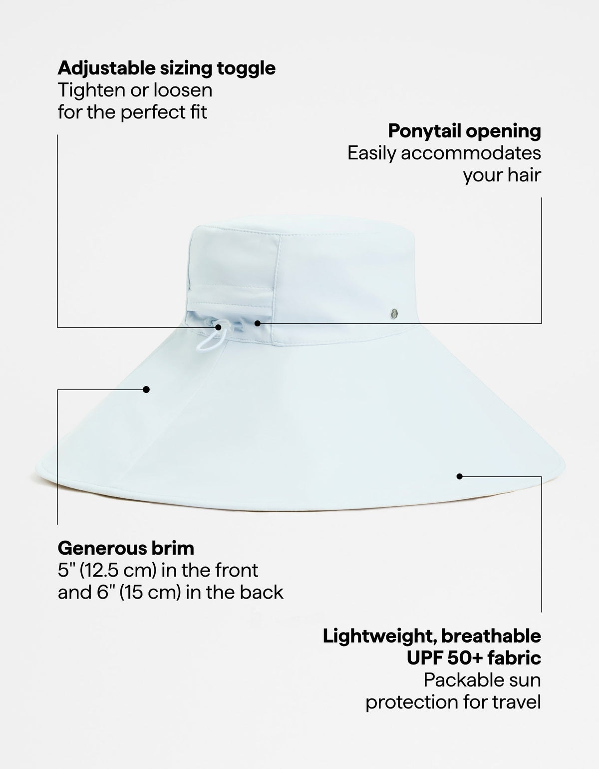 Ultra Wide Brim Hat UPF 50+