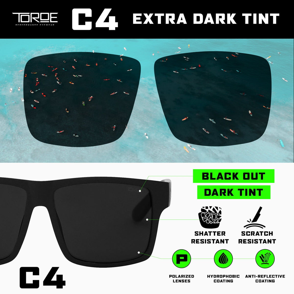 Black C4: Replacement Lenses
